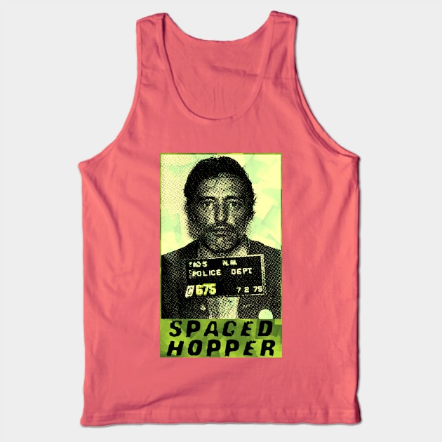 Spaced Hopper trippy green Tank Top by Spine Film